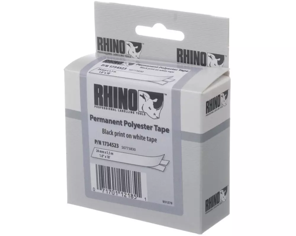 DYMO Beschriftungsband ID 1 Schwarz auf Weiss