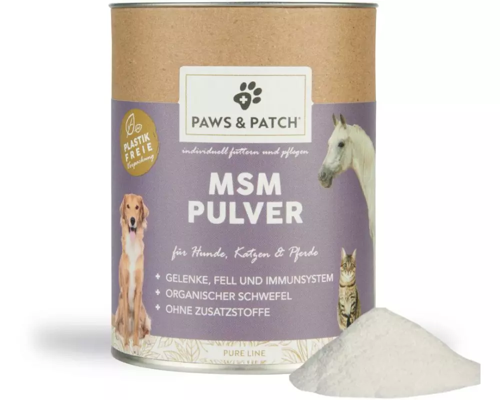 Paws & Patch Hunde-Nahrungsergänzung MSM-Pulver 250 g