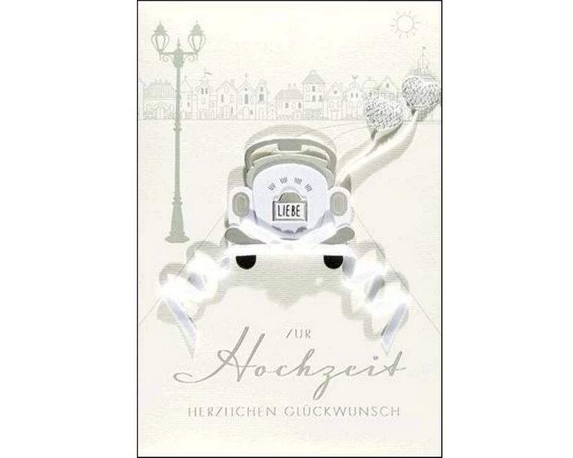 ABC Glückwunschkarte Hochzeit 12.5 x 17.6 cm