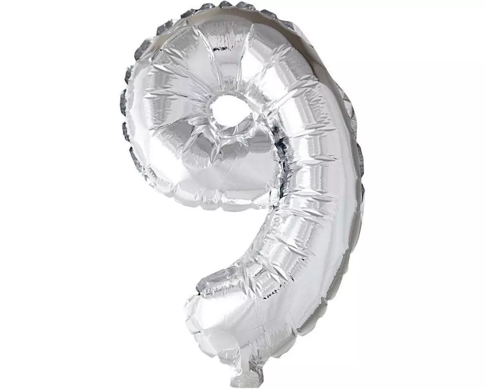 Creativ Company Folienballon 9 Silber