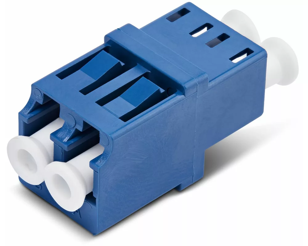 StarTech.com LCLCSMCOUPLER fibre optic adapter LC/UPC 1 Stück(e) Blau, Weiß