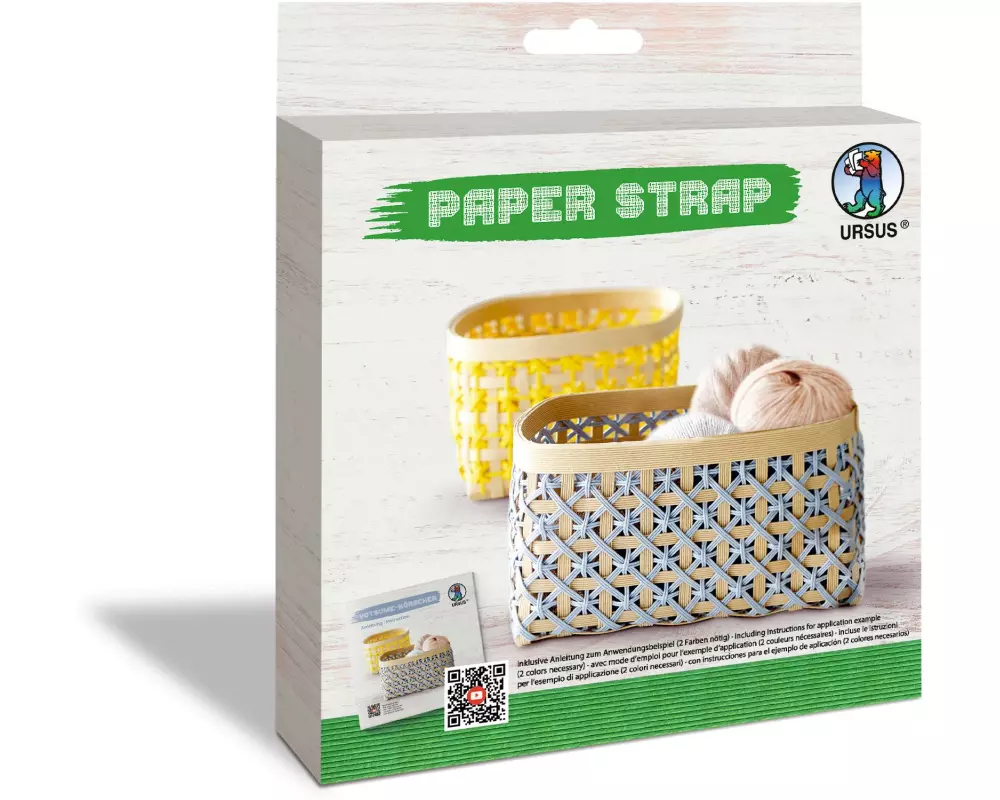 URSUS Bastelpapier Kamihimo 15 mm x 15 m, Grasgrün