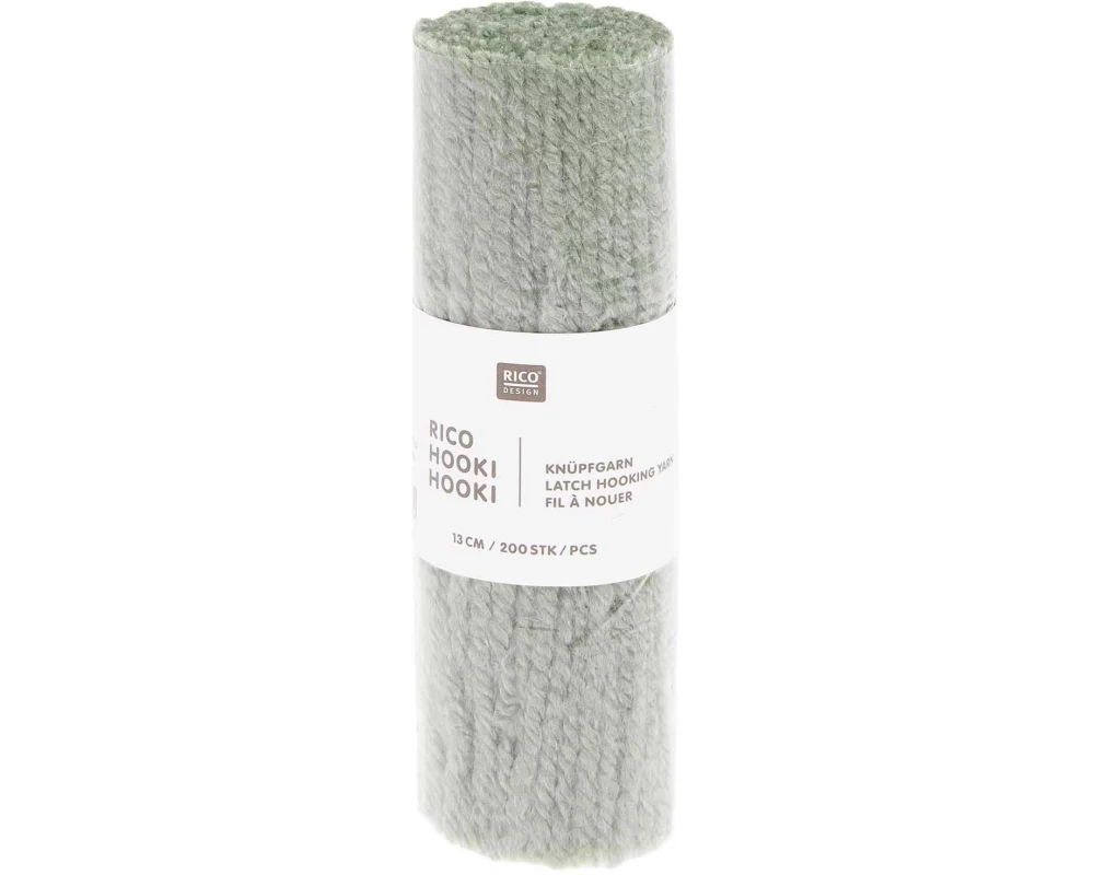Rico Design Hooki Knüpfgarn Salbeigrün