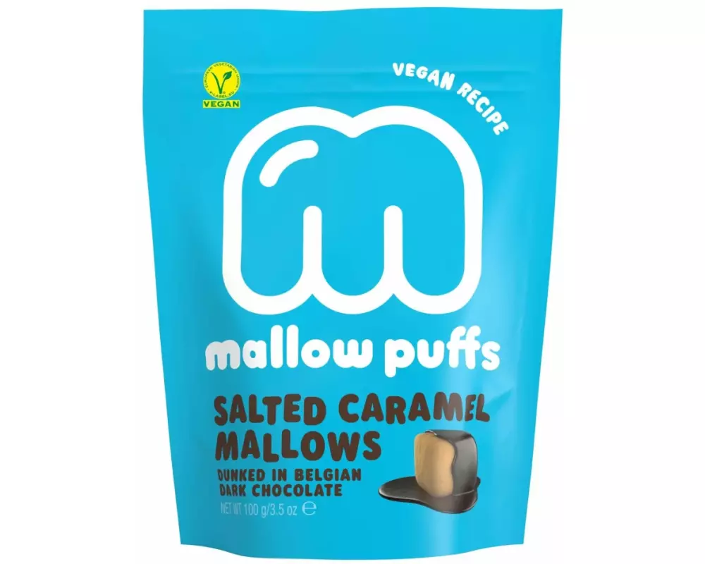 Mallow Puffs Salted Caramel Dark Chocolate 100 g