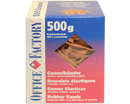 SMART OFFICE Gummibänder 90mmx6mm 605564 Naturkautschuk 500g