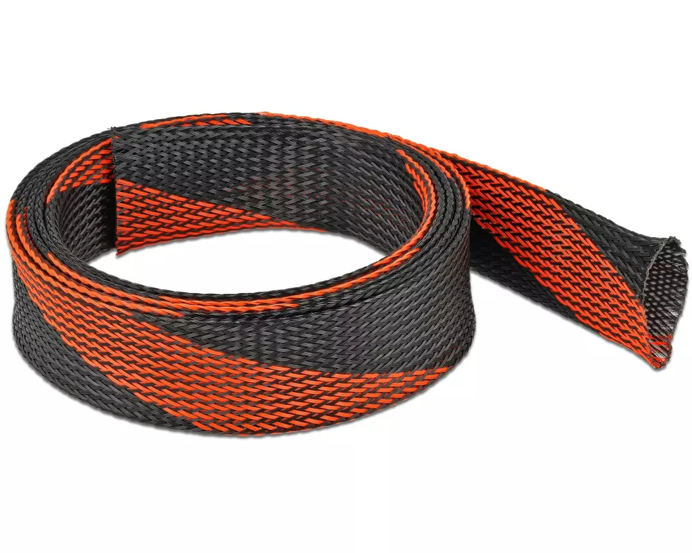 Delock Kabelschlauch dehnbar, 2 m x 38 mm Rot Schwarz
