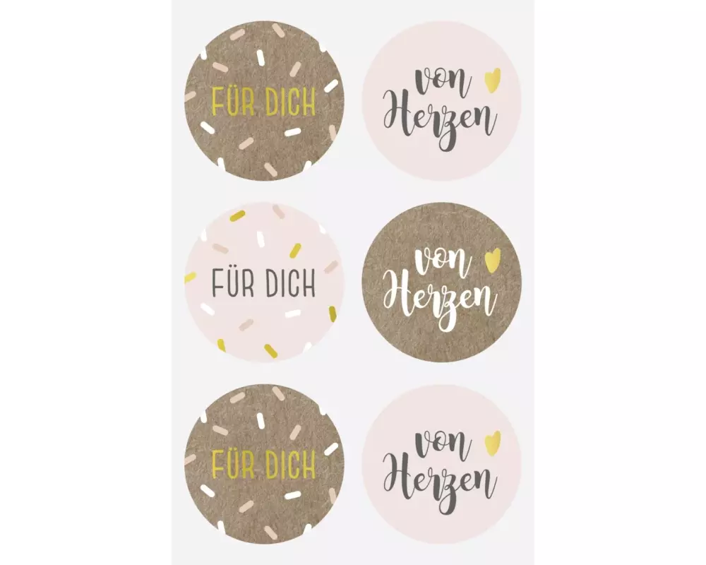 Heyda Motivsticker Für Dich 4 Blatt je 6 Stickern