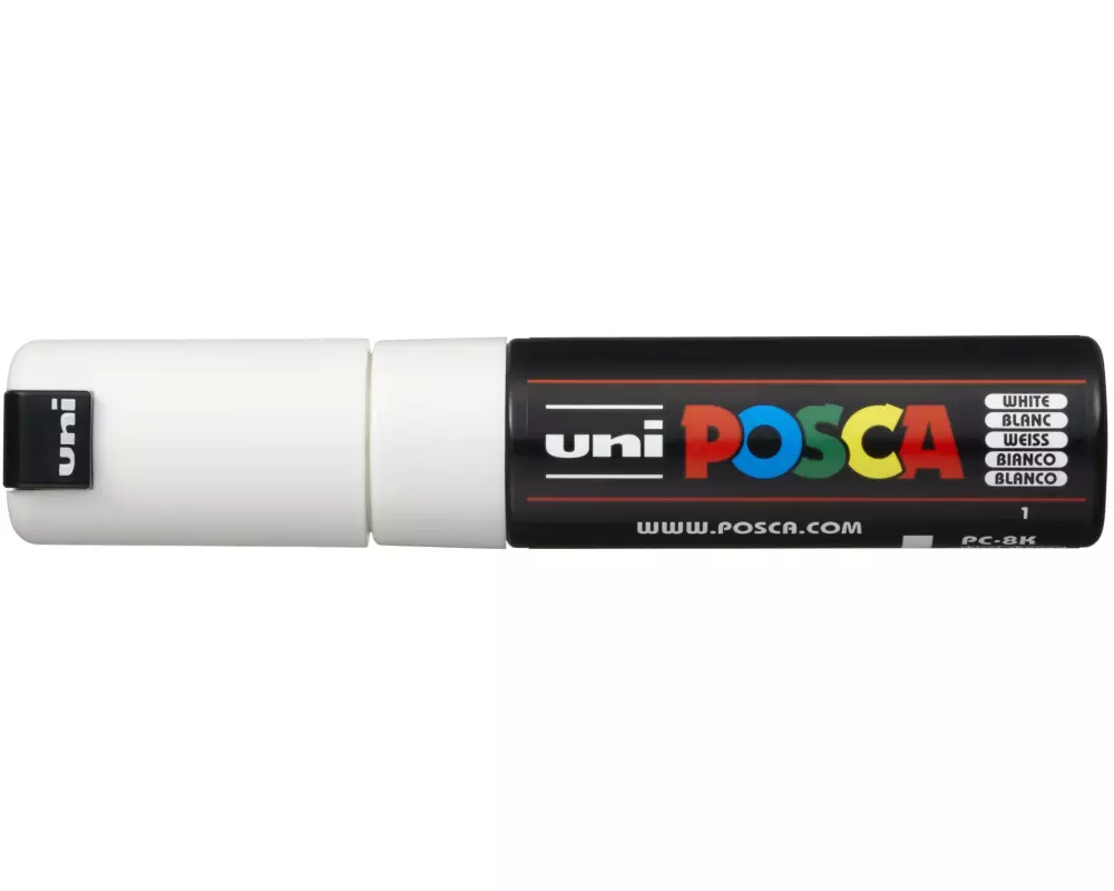 Uni Permanent-Marker Posca 8 mm Weiss