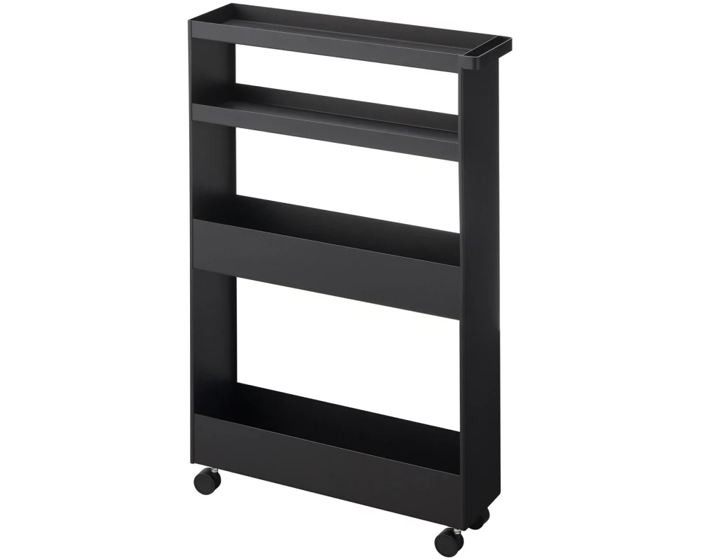 Yamazaki Küchenwagen Tower 48 x 80.5 cm, Schwarz