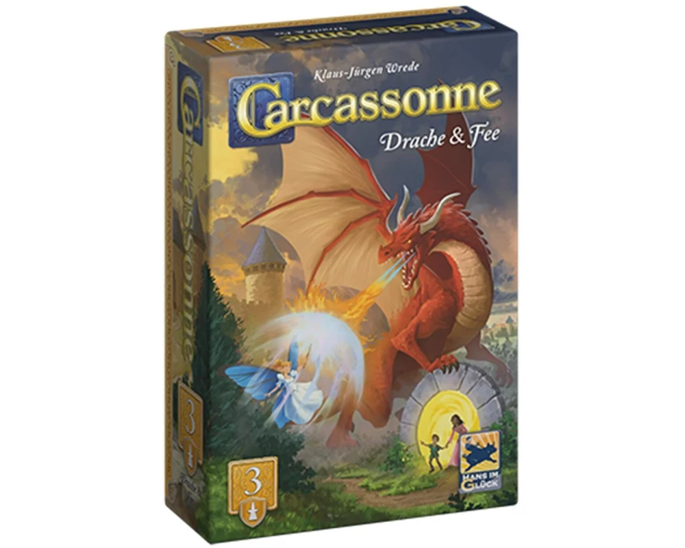 Hans im Glück Familienspiel Carcassonne Drache und Fee (d)
