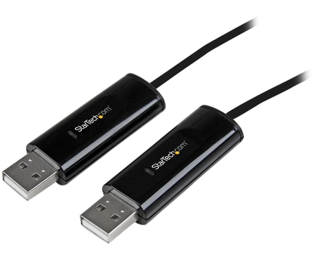 StarTech.com 2 Port USB Keyboard Mouse Switch Cable w/ File Transfer for PC and MacÂ