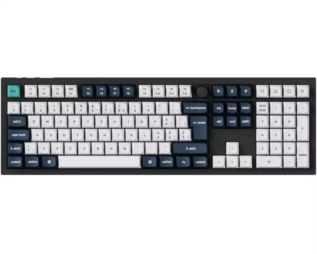 Keychron Gaming-Tastatur Q6 Max Black QMK Brown Switch