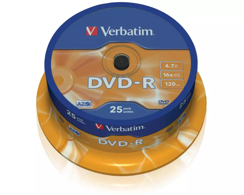 Verbatim DVD-R 4.7 GB, Spindel (25 Stück)