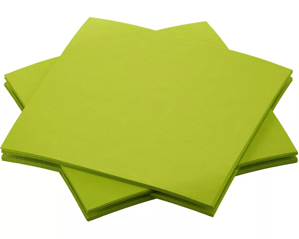 Duni Cocktailservietten 20 cm x 20 cm, 180 Stück, Grün