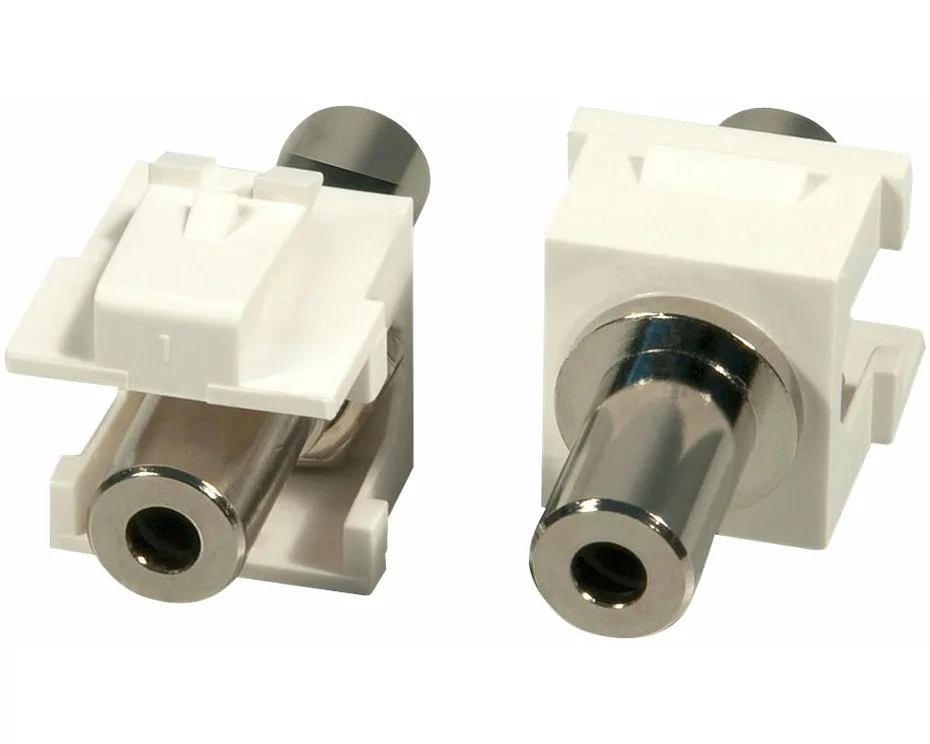 LINDY 2x Stereo Keystone 3.5mm F/F Keystone module f. wall plates