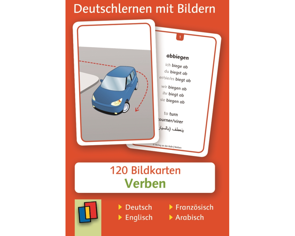Verben: Set 1 - Deutsch, Englisch, Französisch und Arabisch