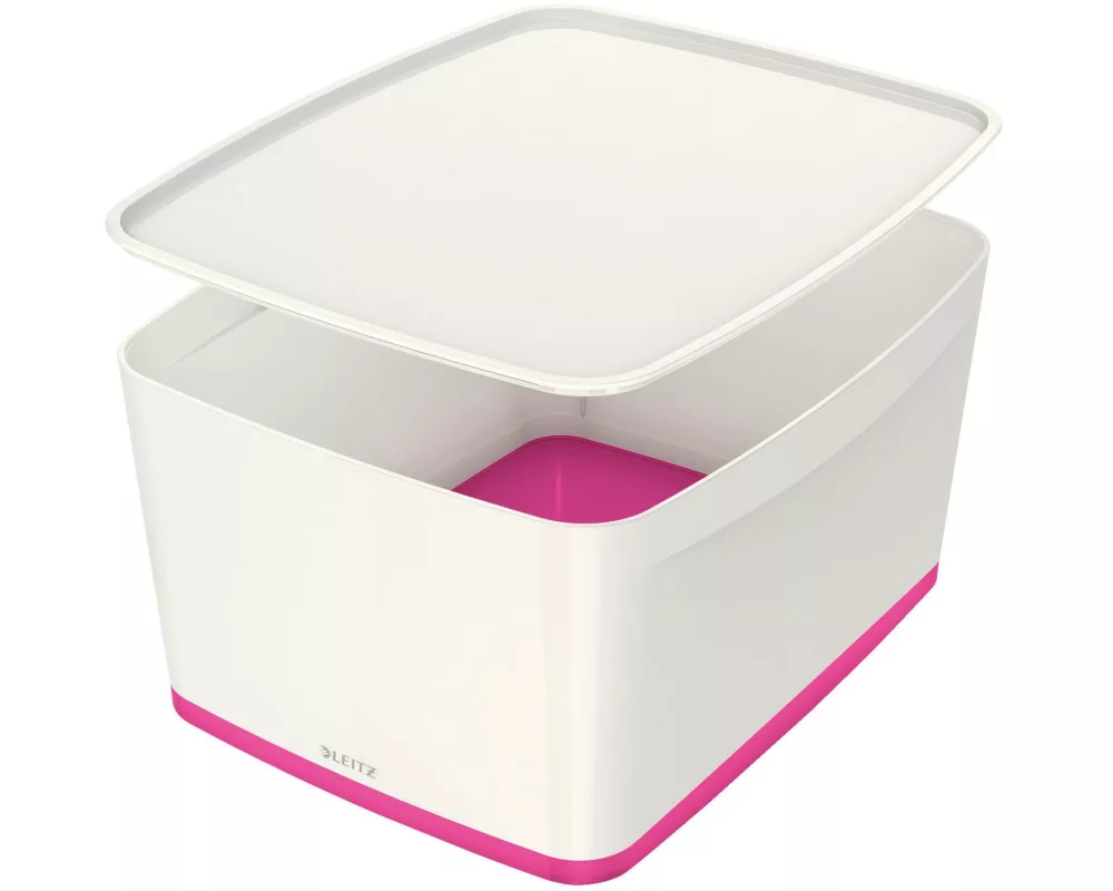 Leitz Aufbewahrungsbox MyBox Gross Pink/Weiss