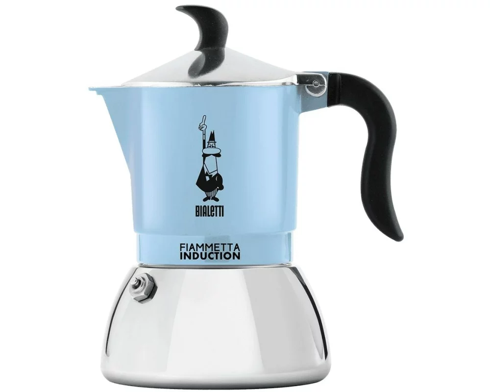 Bialetti Espressokocher Fiammetta Induction für 4 Tassen, Blau