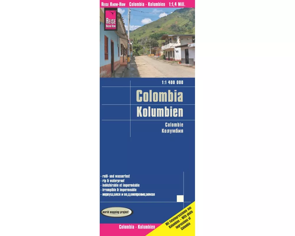 Reise Know-How Landkarte Kolumbien / Colombia (1:1.400.000)