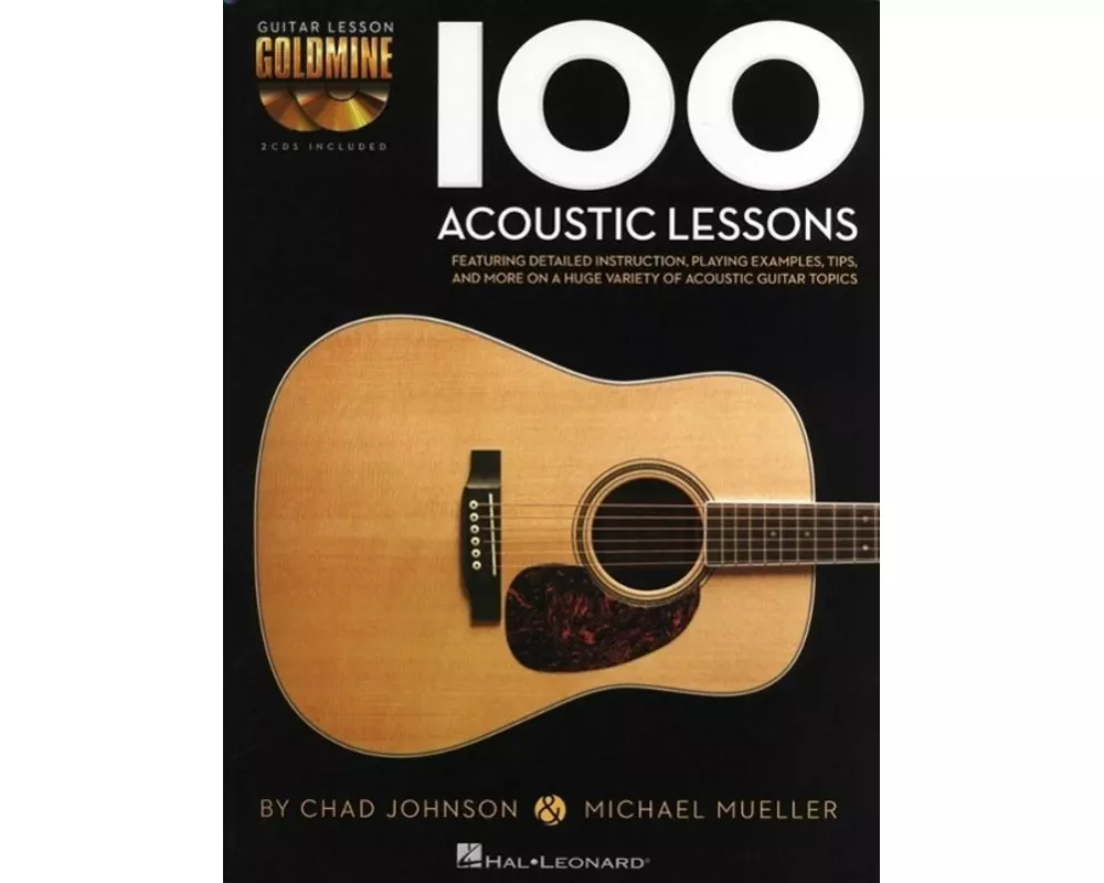 100 Acoustic Lessons Book/Online Audio