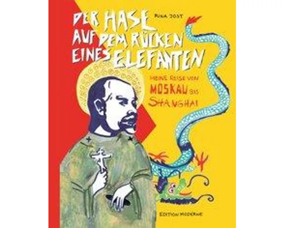 Der Hase auf dem Rücken eines Elefanten