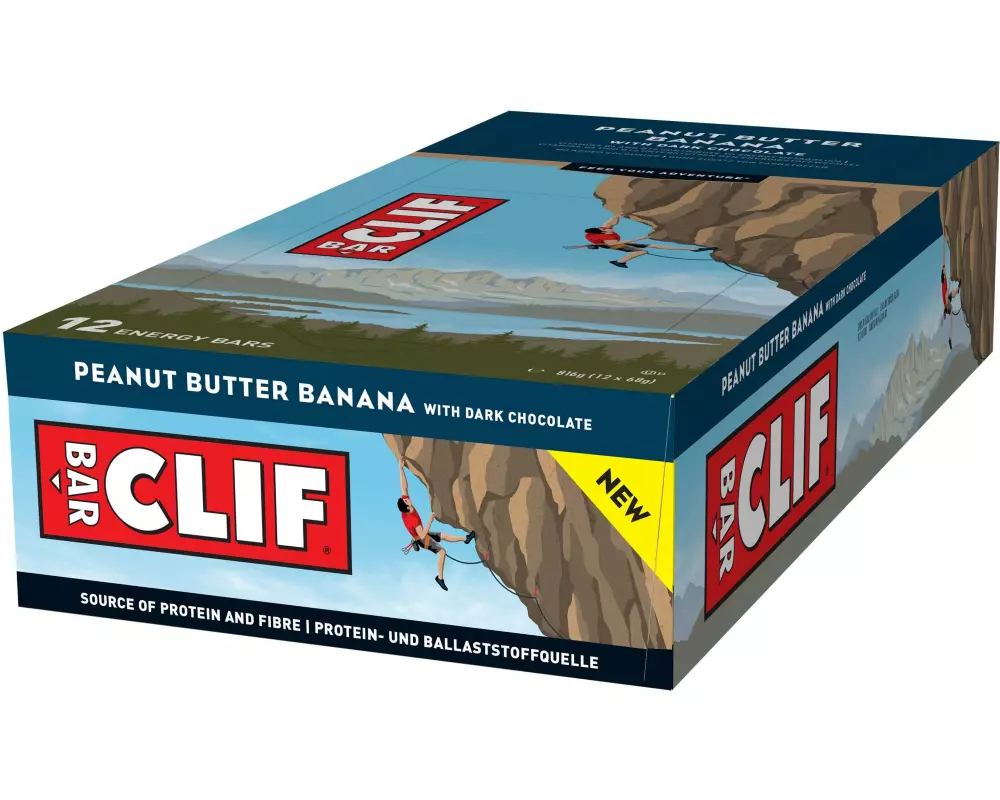 CLIF Bar Peanut Butter Banana 12 Stk. Banane/Dunkle Schokolade