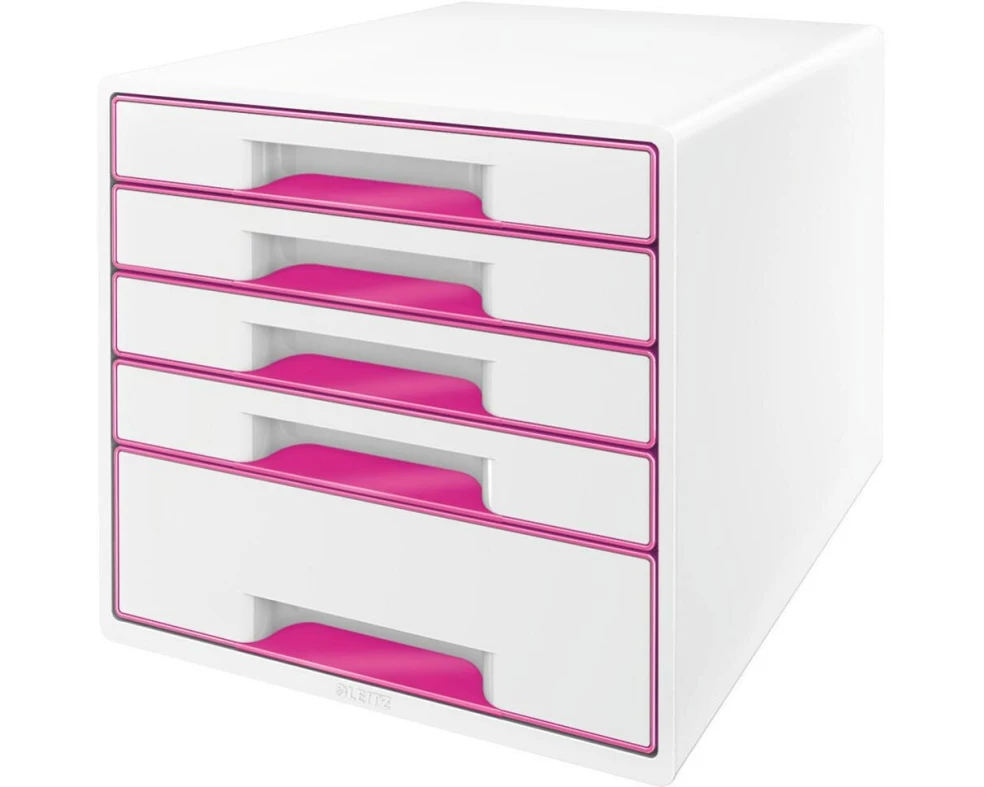 Leitz Schubladenbox Wow Cube 5 Pink