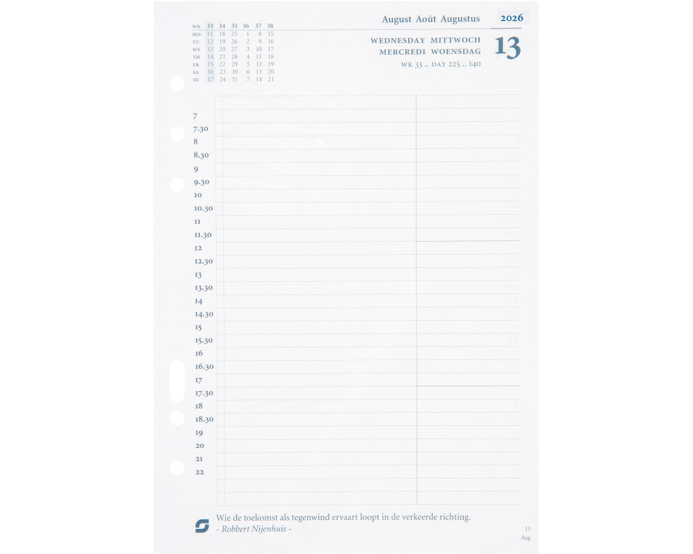 SUCCES Agenda A5 Jahresplaner 2026 847209000026U 1T/1S Ersatzkal. 14.8x21cm