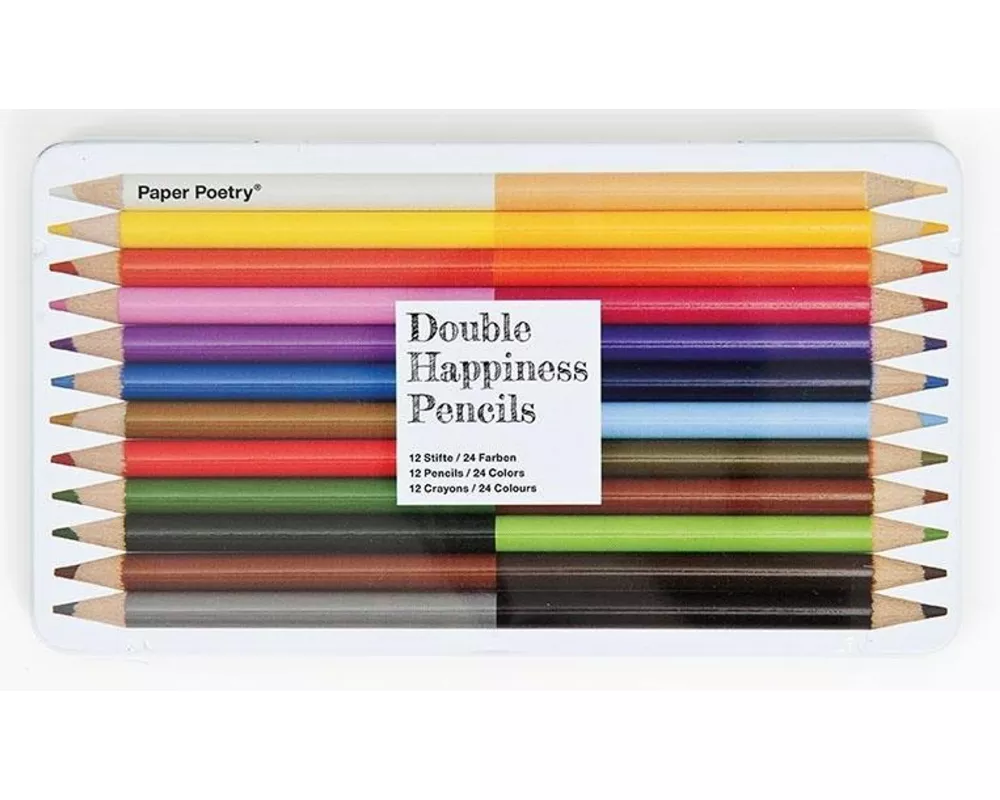 2in1 Buntstifte Im Metalletui