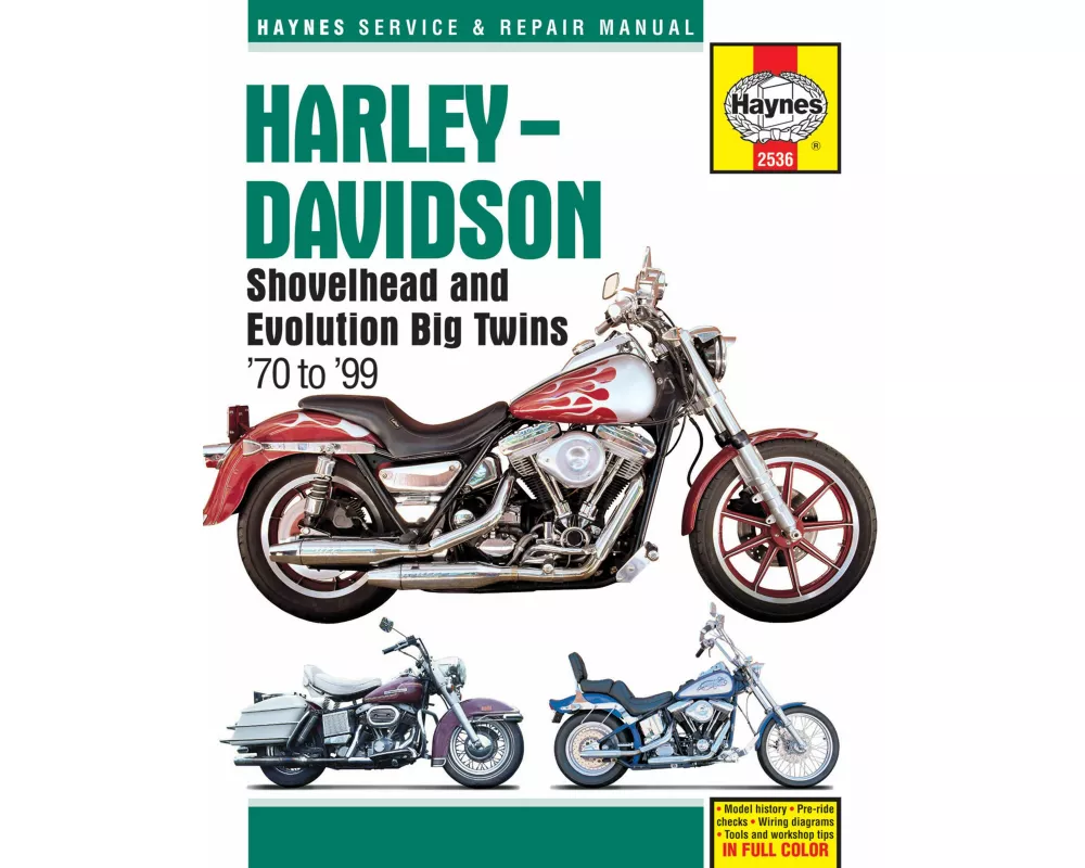 Harley-Davidson Shovelhead & Evolution Big Twins (70-99) Haynes Repair Manual