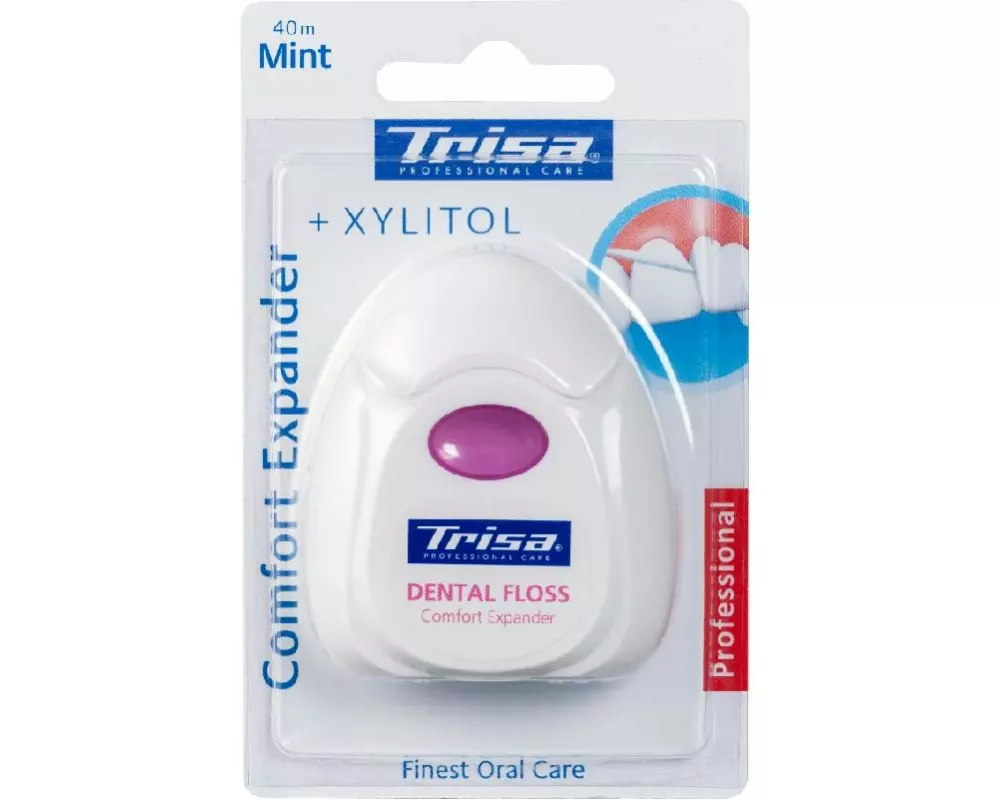 Trisa Zahnseide Comfort Expander 40 m Mint
