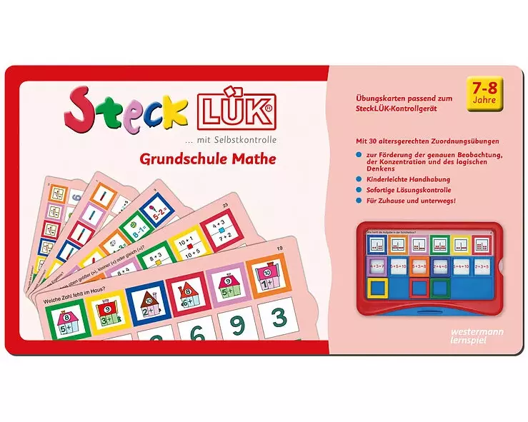 SteckLÜK. Grundschule Mathe: Alter 7 - 8 (rot)