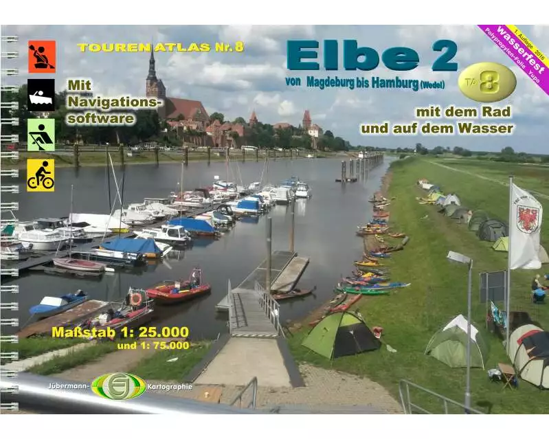 TourenAtlas 08 Elbe-2 von Magdeburg bis Hamburg