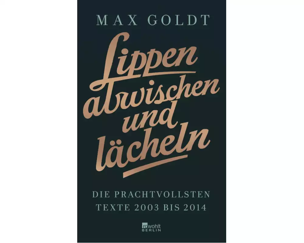 Lippen abwischen und lächeln