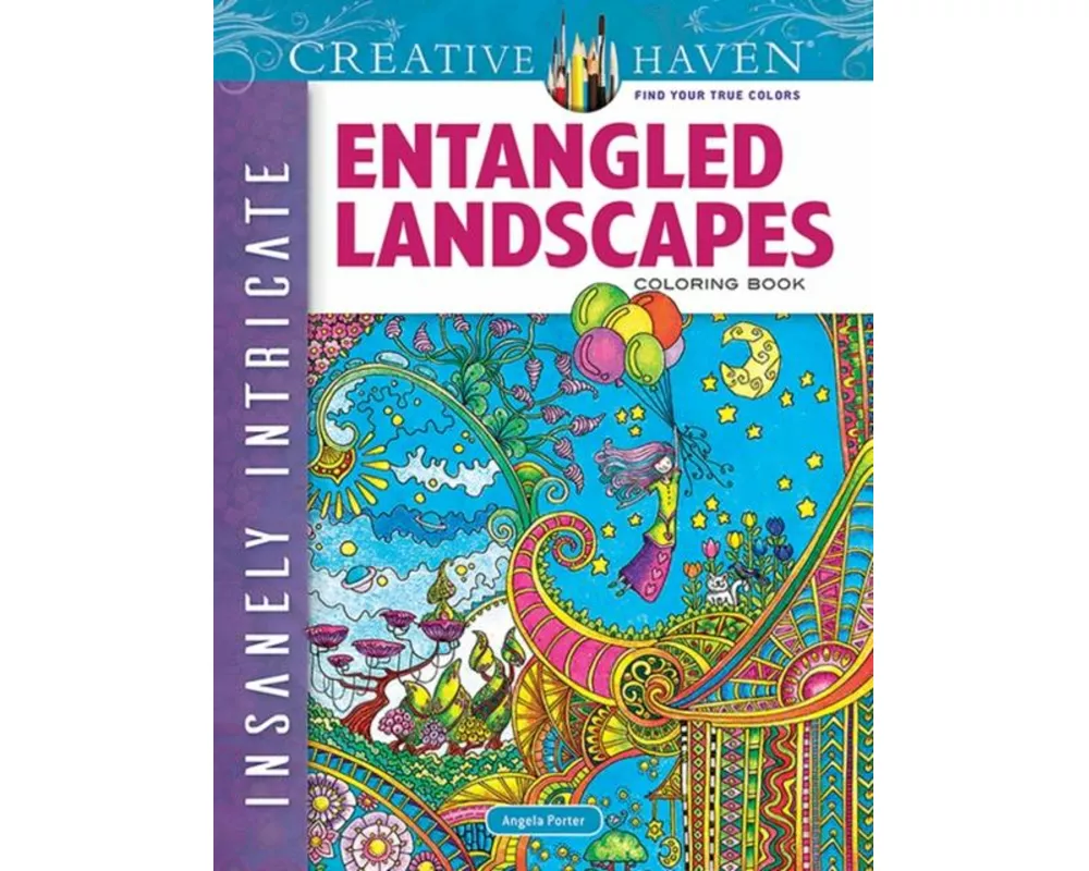 Creative Haven Insanely Intricate Entangled Landscapes Coloring Book