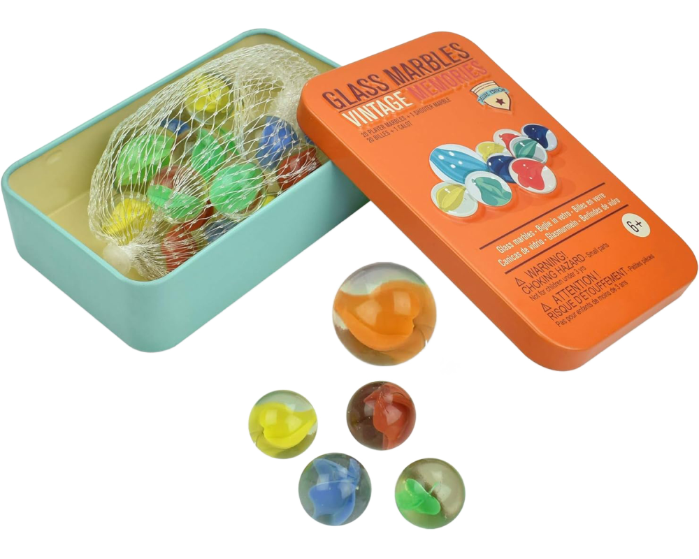 LEGAMI Gesellschaftsspiel GM0001 Murmeln 1x gross, 20x klein