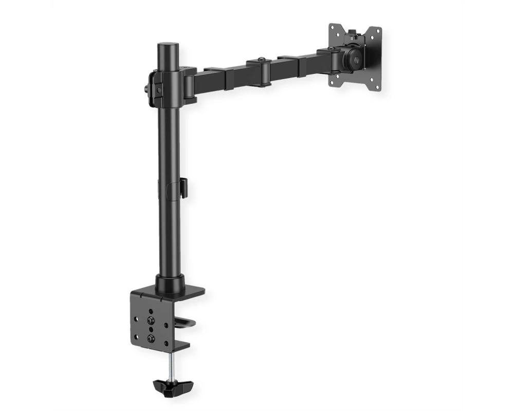 VALUE Schwerlast-LCD-Arm, Trägerstange, 4 Gelenke, Tischmontage, bis 20 kg