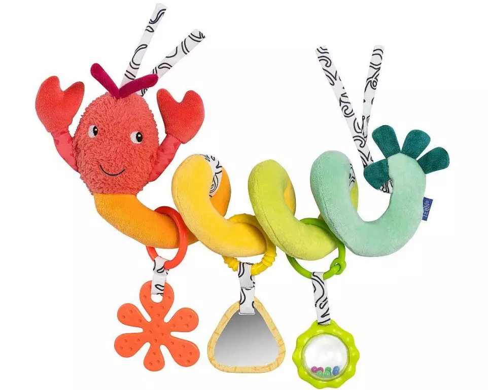 fehn Kinderwagenspielzeug Activity-Spirale Hummer Mehrfarbig