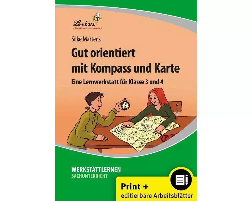 Gut orientiert mit Kompass und Karte