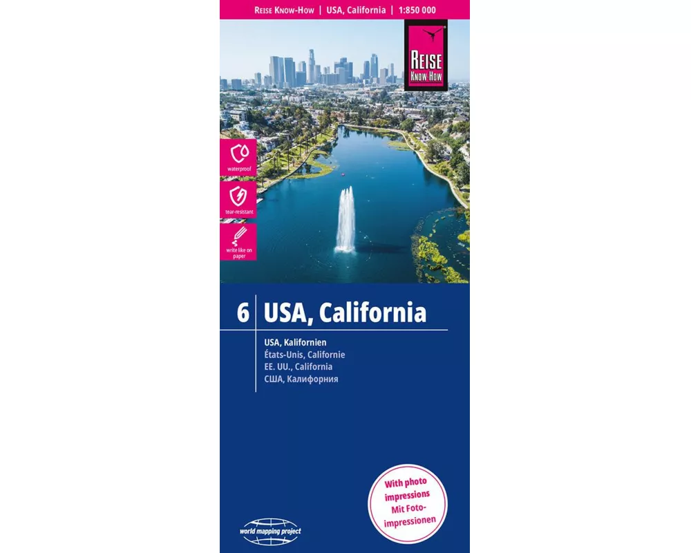 Reise Know-How Landkarte USA 06, Kalifornien (1:850.000)