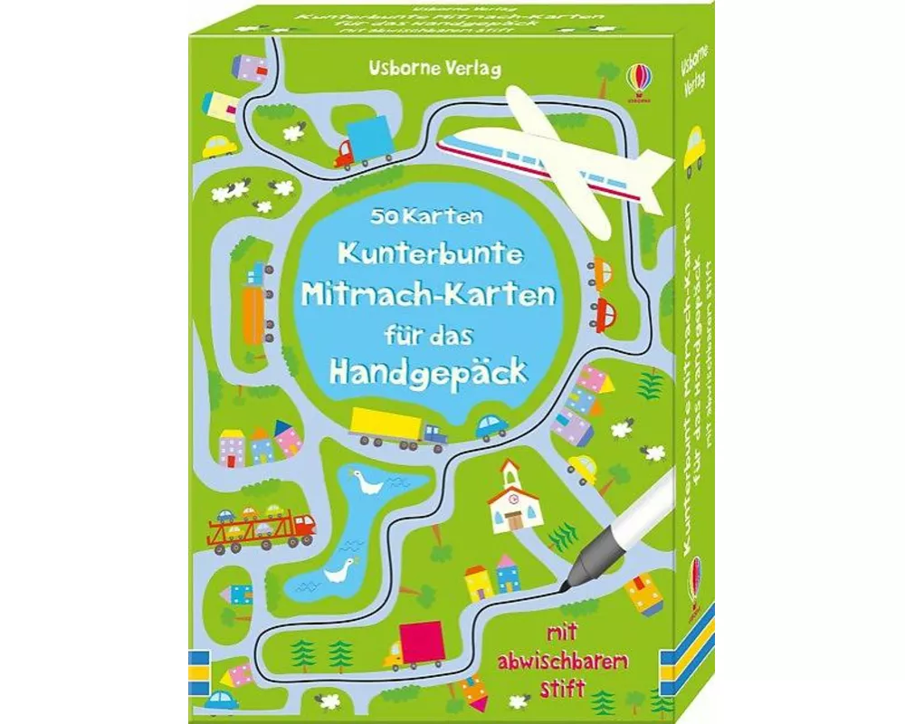 50 Karten: Kunterbunte Mitmach-Karten für das Handgepäck
