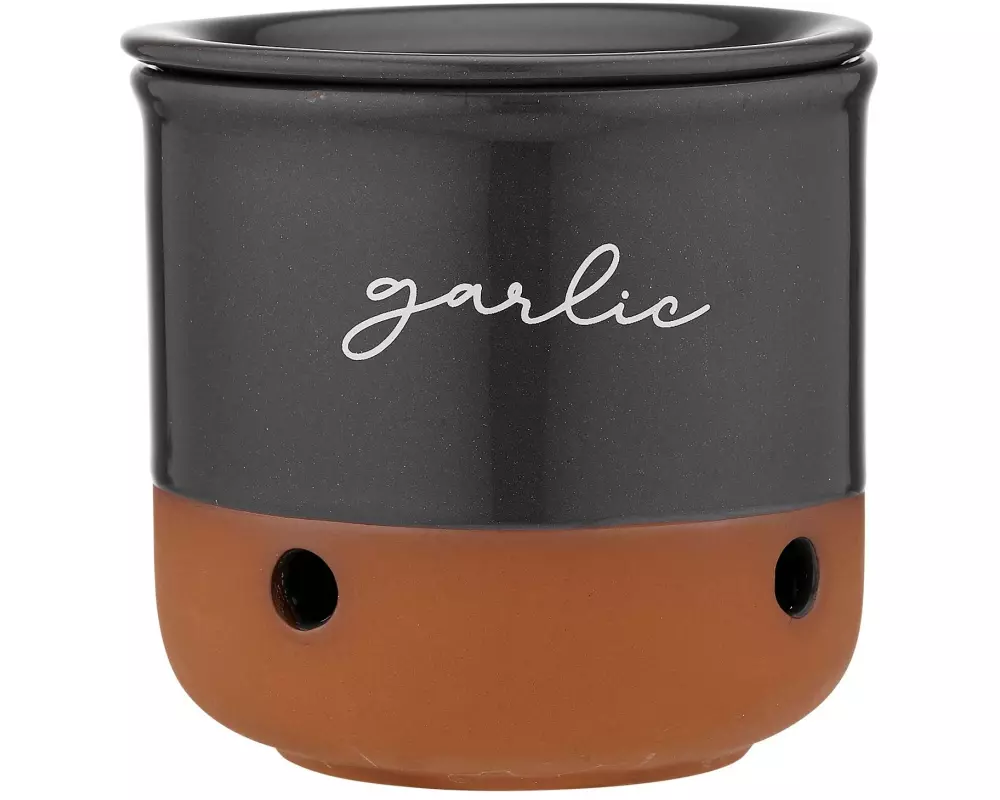 Ladelle Vorratstopf Garlic Eco ø 10 cm, Charcoal