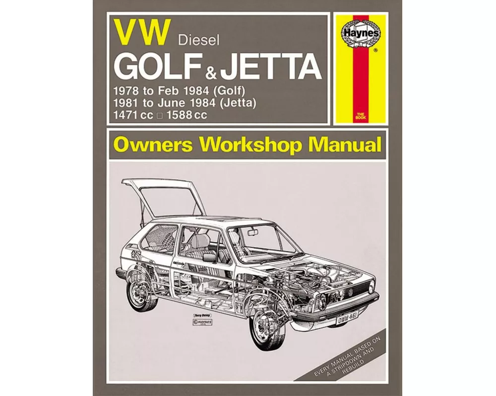 VW Golf & Jetta Mk 1 Diesel (78 - 84) Haynes Repair Manual