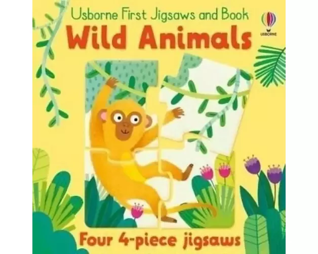 Usborne First Jigsaws And Book: Wild Animals