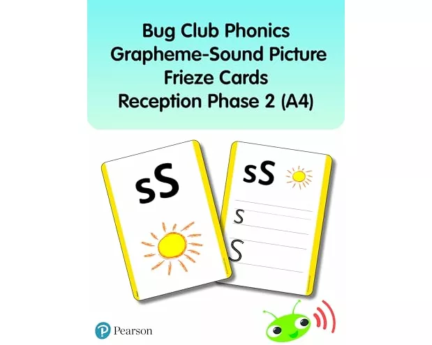 Bug Club Phonics Grapheme-Sound Picture Frieze Cards Reception Phase 2 (A4)