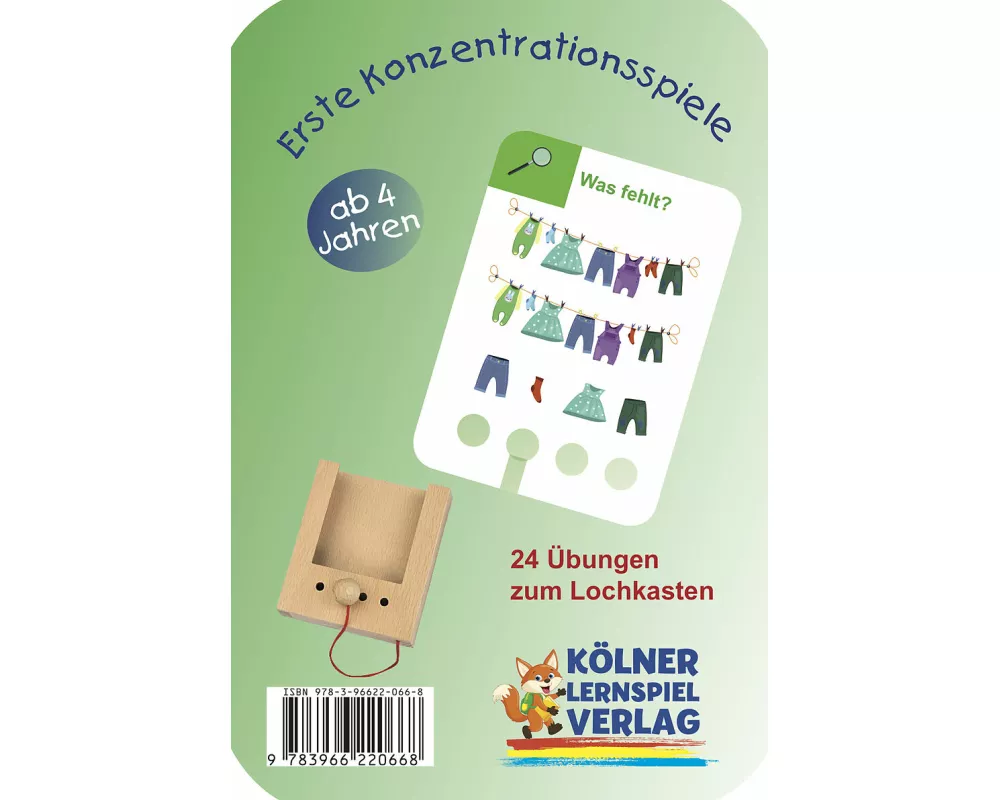 Lochkasten. Erste Konzentrationsspiele 4+