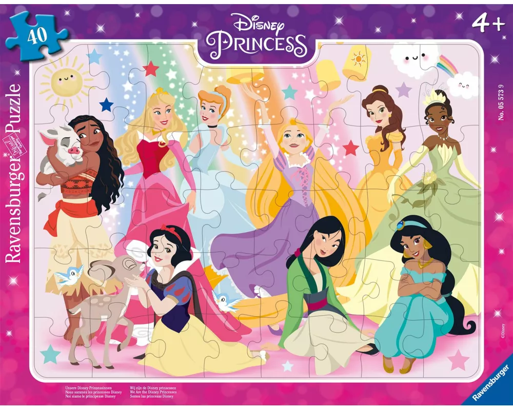 Kinderpuzzle 40 Teile - Unsere Disney Prinzessinnen