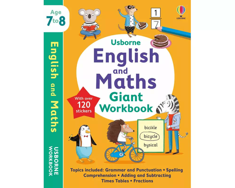 Usborne English and Maths Giant Workbook 7-8