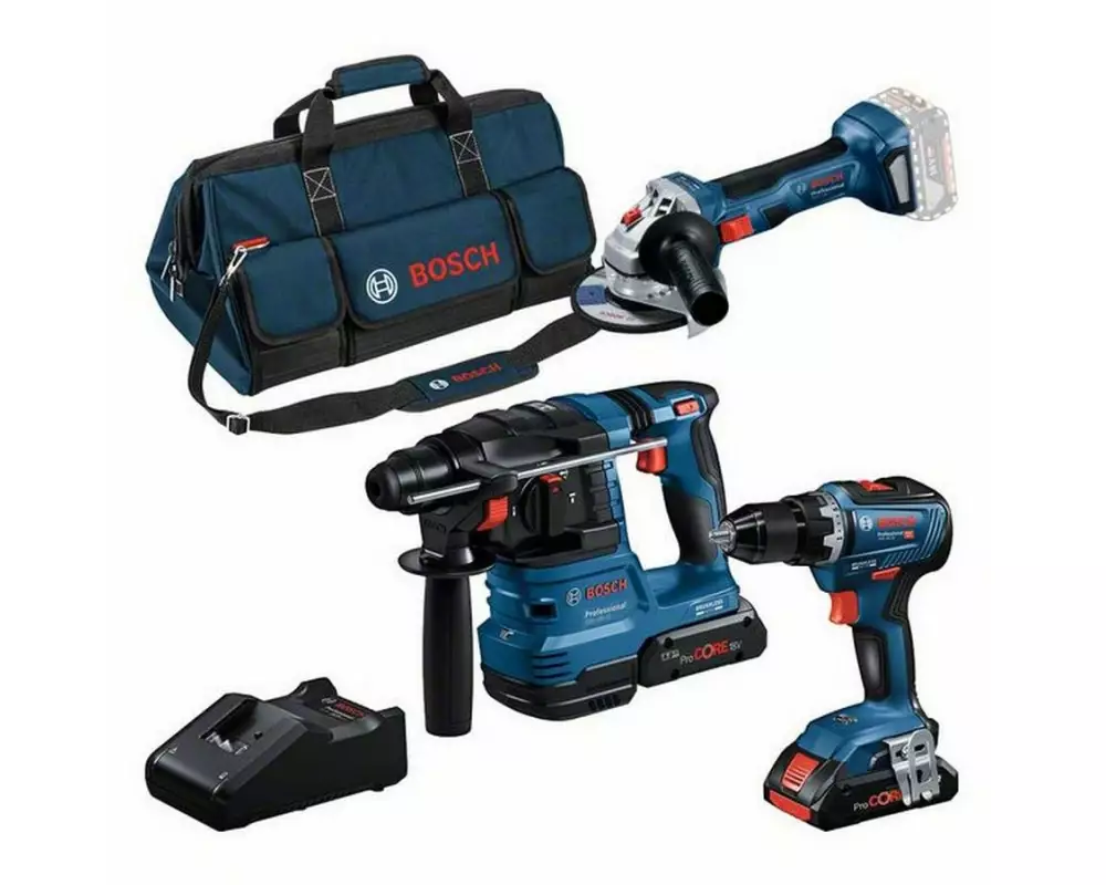 Bosch Professional Akku-Werkzeugset 18 V Combo Kit