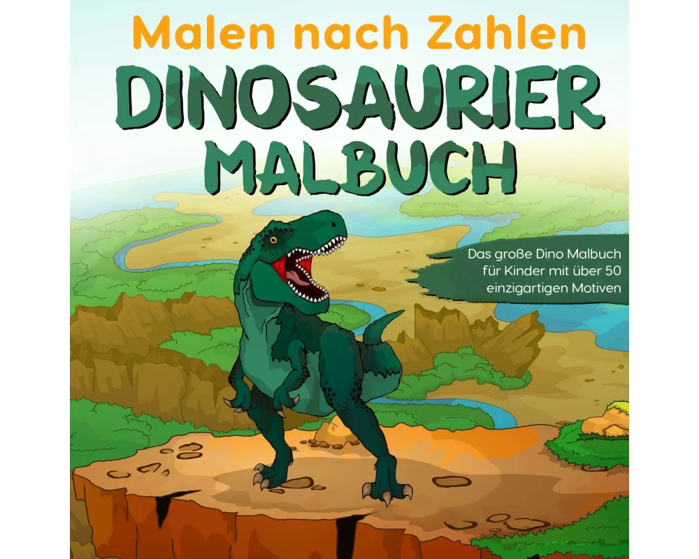 Malen nach Zahlen Dinosaurier Malbuch